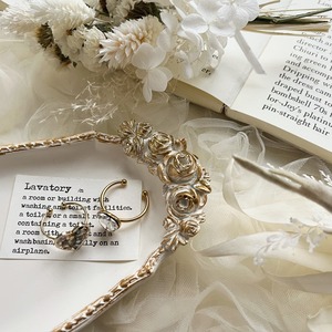 【1個】限定販売65×50㎝ 薔薇レース ホワイト