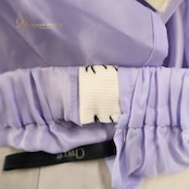 社交ダンス 衣装 スカート ペチコート パープル系 チャコット Chacott 紫 日本製 インナー パニエ シンプル ボリューム 2枚重ね フリル 練習 レッスン ステージ イベント パーティー かわいい 淡い