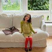 韓国子供服 / ninibello / Bibi Eyelet Halter Top  / トップ *XS~XXL*