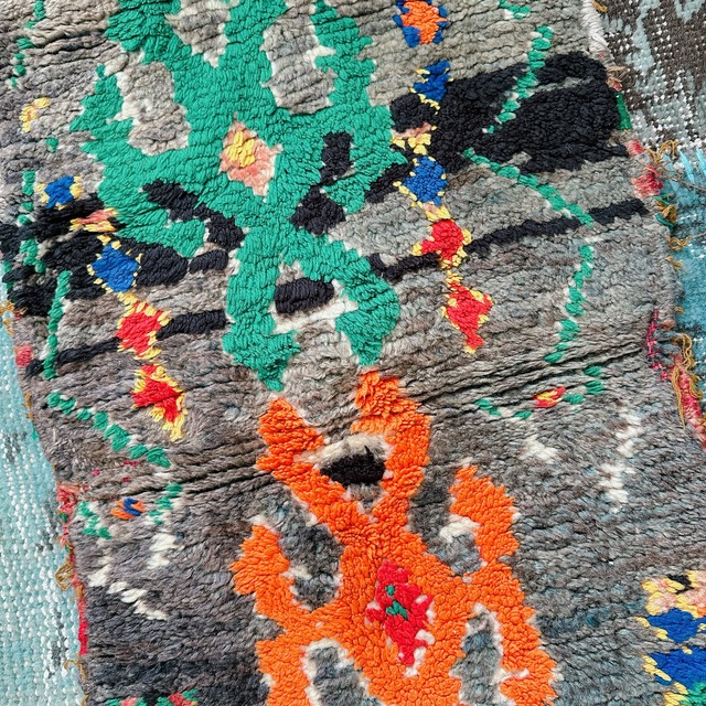 モロッコ ヴィンテージラグ MR006 | ブジャド | 37cm × 103cm