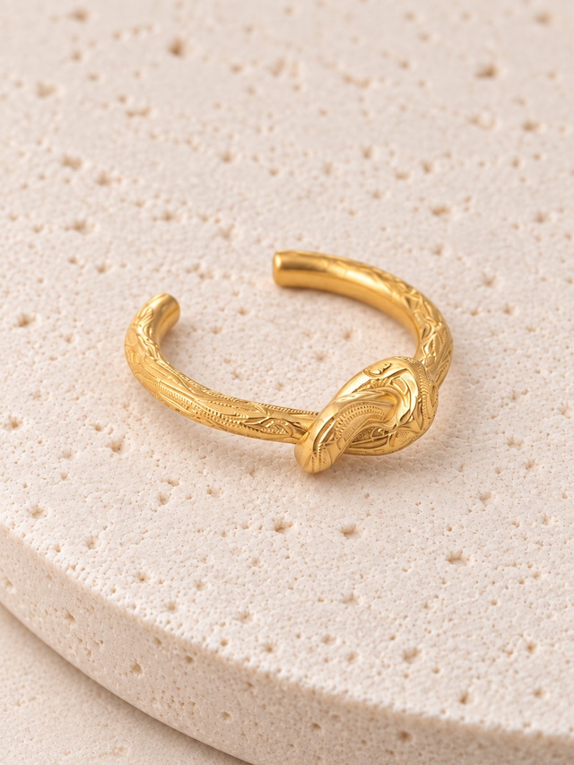 316L hawaiian knot ring #r19