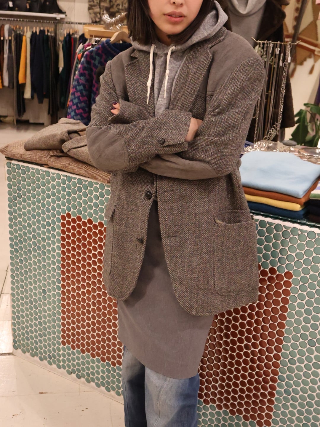 70s〜Pendleton herringbone western design jacket【1889】