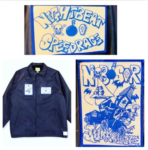 【NIGHTBEAT】JUNKBLUESオリジナル/ COACH JACKET (navy) 裏ボア付きコーチジャケット