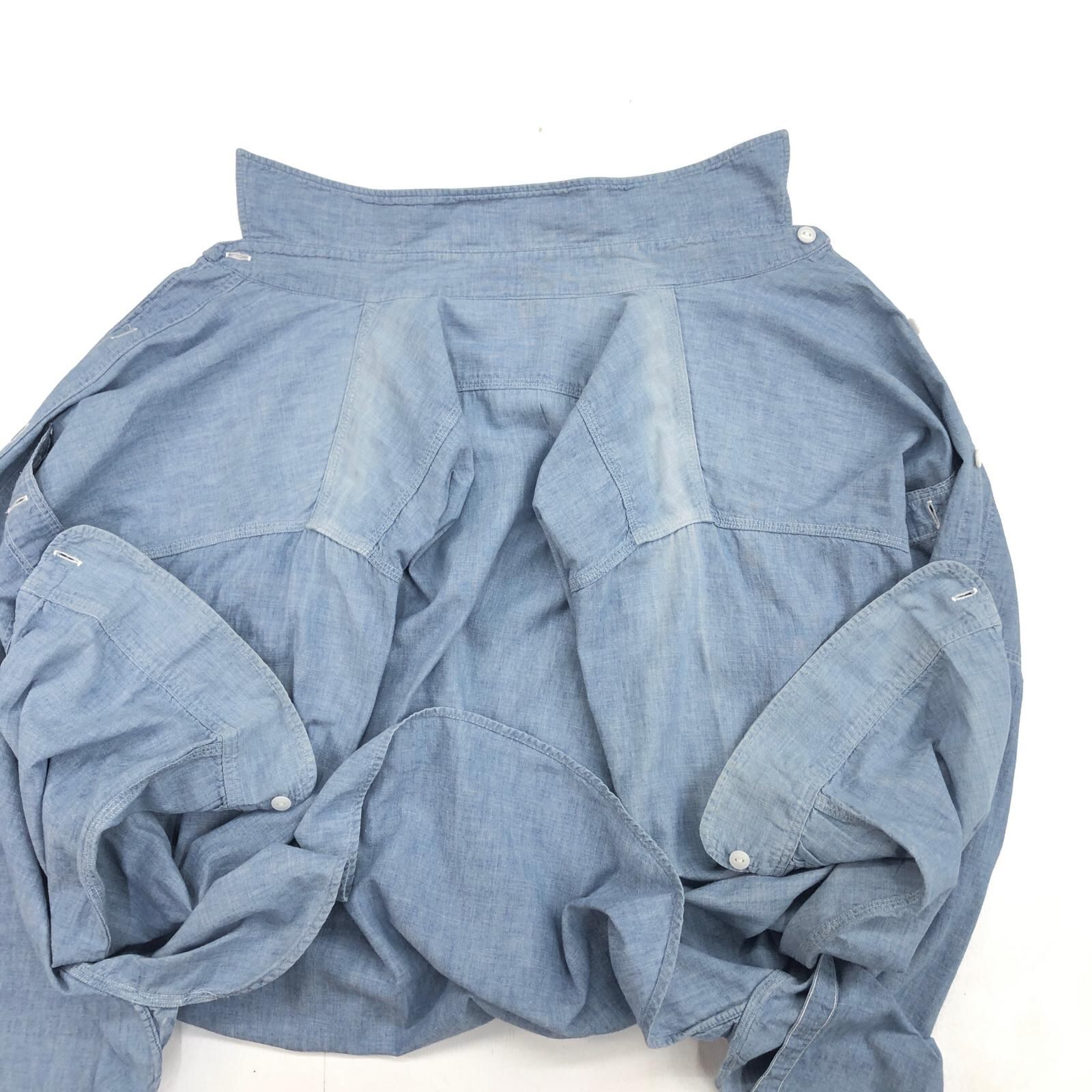 PENNEY'S OX-HIDE 50年代 コットンシャンブレー シャツ タグ マチ付き