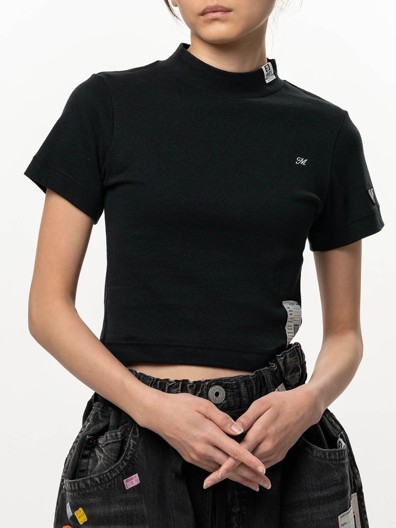 【26AW】Maison MIHARA YASUHIRO ミハラヤスヒロ / トップス / Mock Neck Cropped Short Sleeve T-shirt - 5