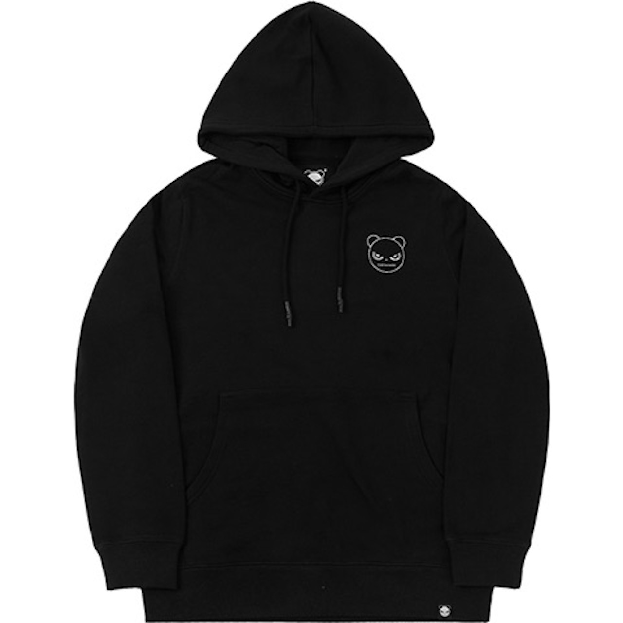 【HIPANDA ハイパンダ】レディース ラインストーン フーディー スウェット WOMEN’S RHINESTONE HOODIE SWEAT SHIRT / BLACK