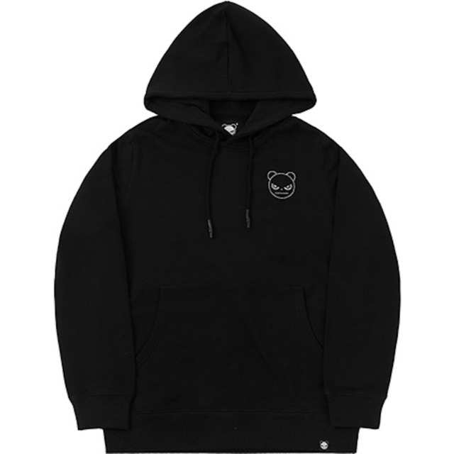 【HIPANDA ハイパンダ】レディース ラインストーン フーディー スウェット WOMEN’S RHINESTONE HOODIE SWEAT SHIRT / BLACK