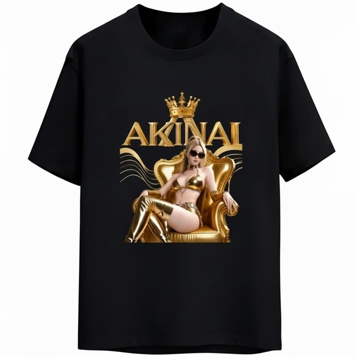 AKINAÌ クイーンロゴTシャツ