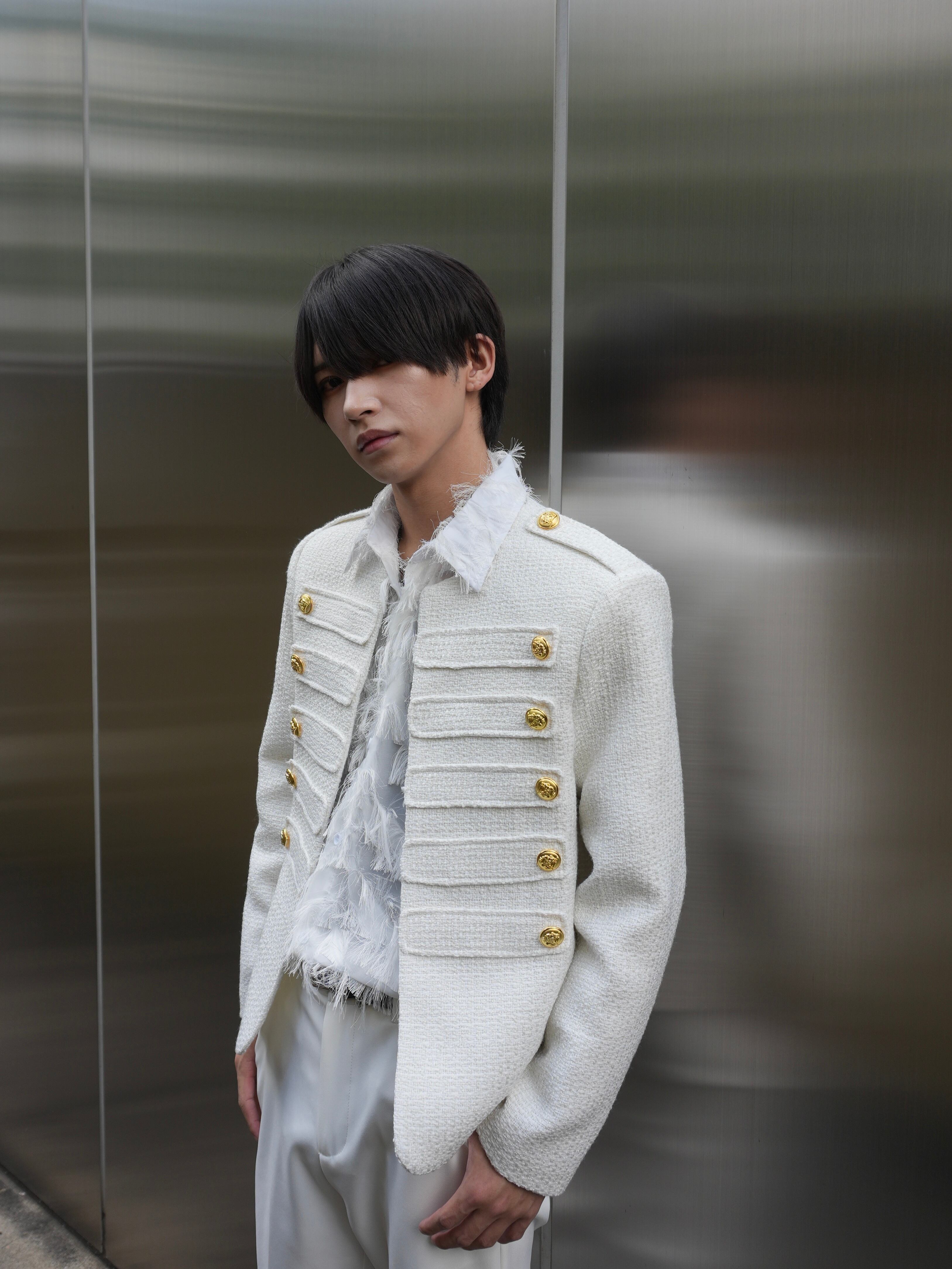 ALUDE SELECT】design tweed jacket（2 color） | 【ALUDE】韓国メンズ