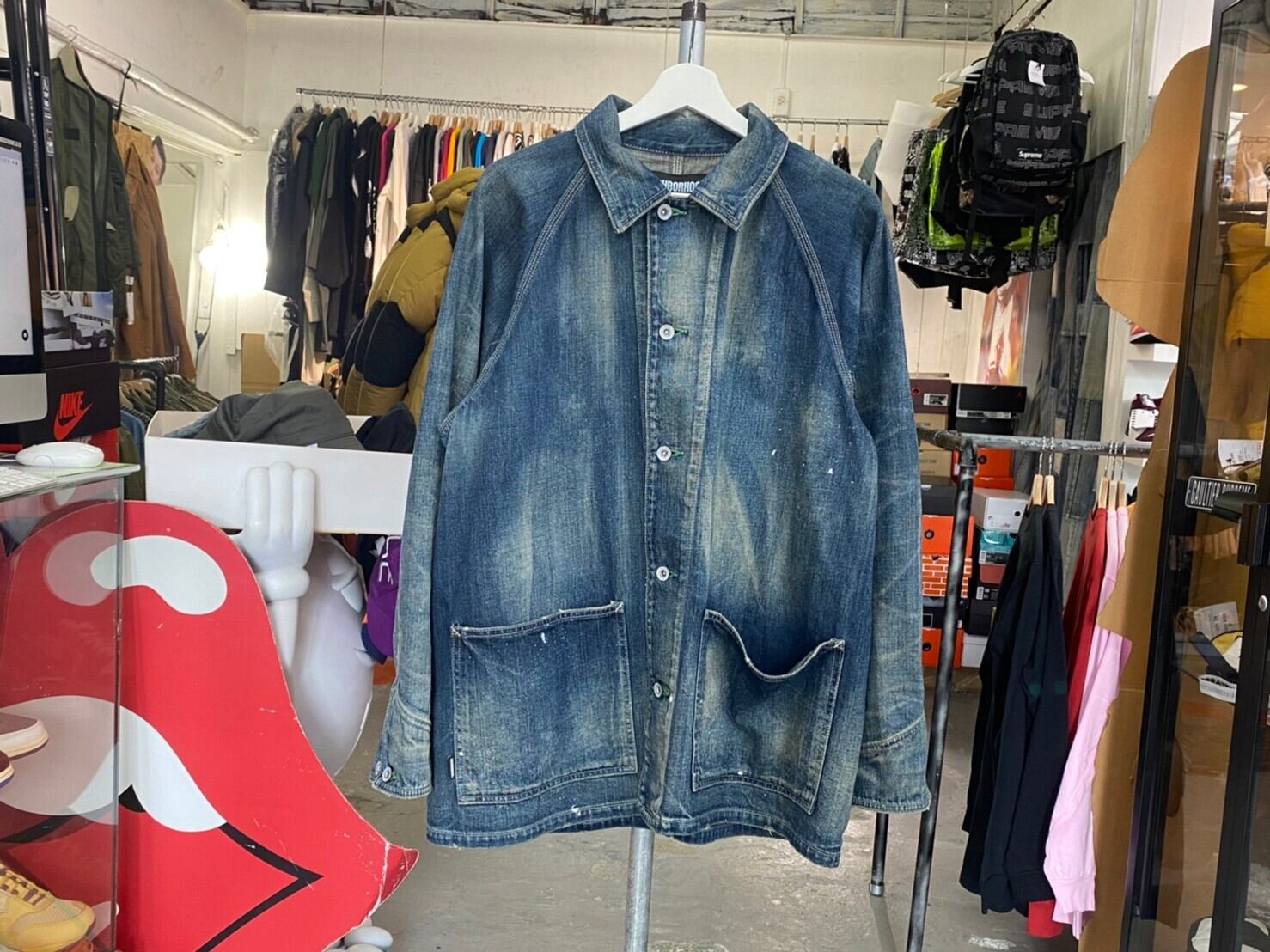NEIGHBORHOOD SAVAGE S.C.C / C-JACKET INDIGO MEDIUM 202XBNH-JKM03  