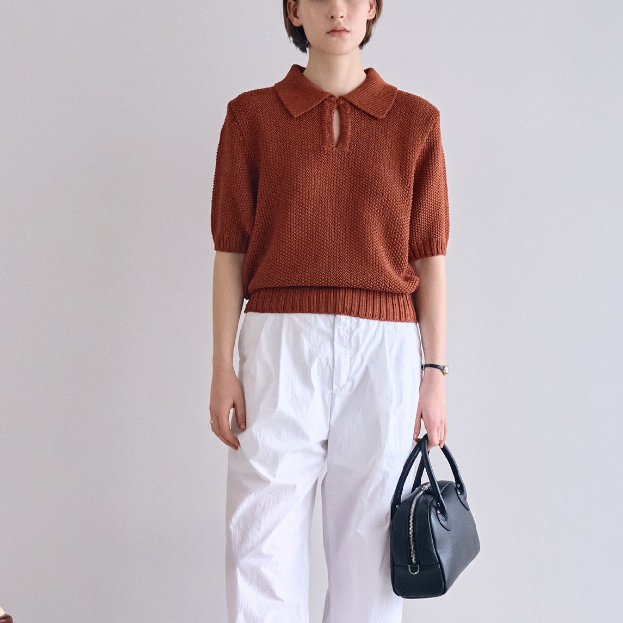 Knit Polo Shirt  T4607