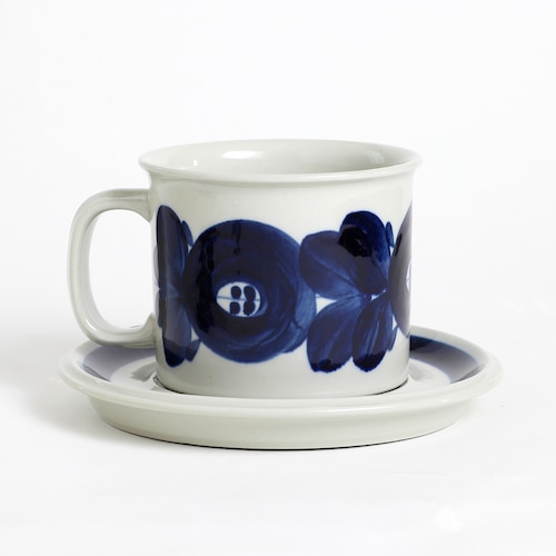 ARABIA アラビア Anemone アネモネ エクストララージマグカップ＆ソーサー - 1 北欧ヴィンテージ