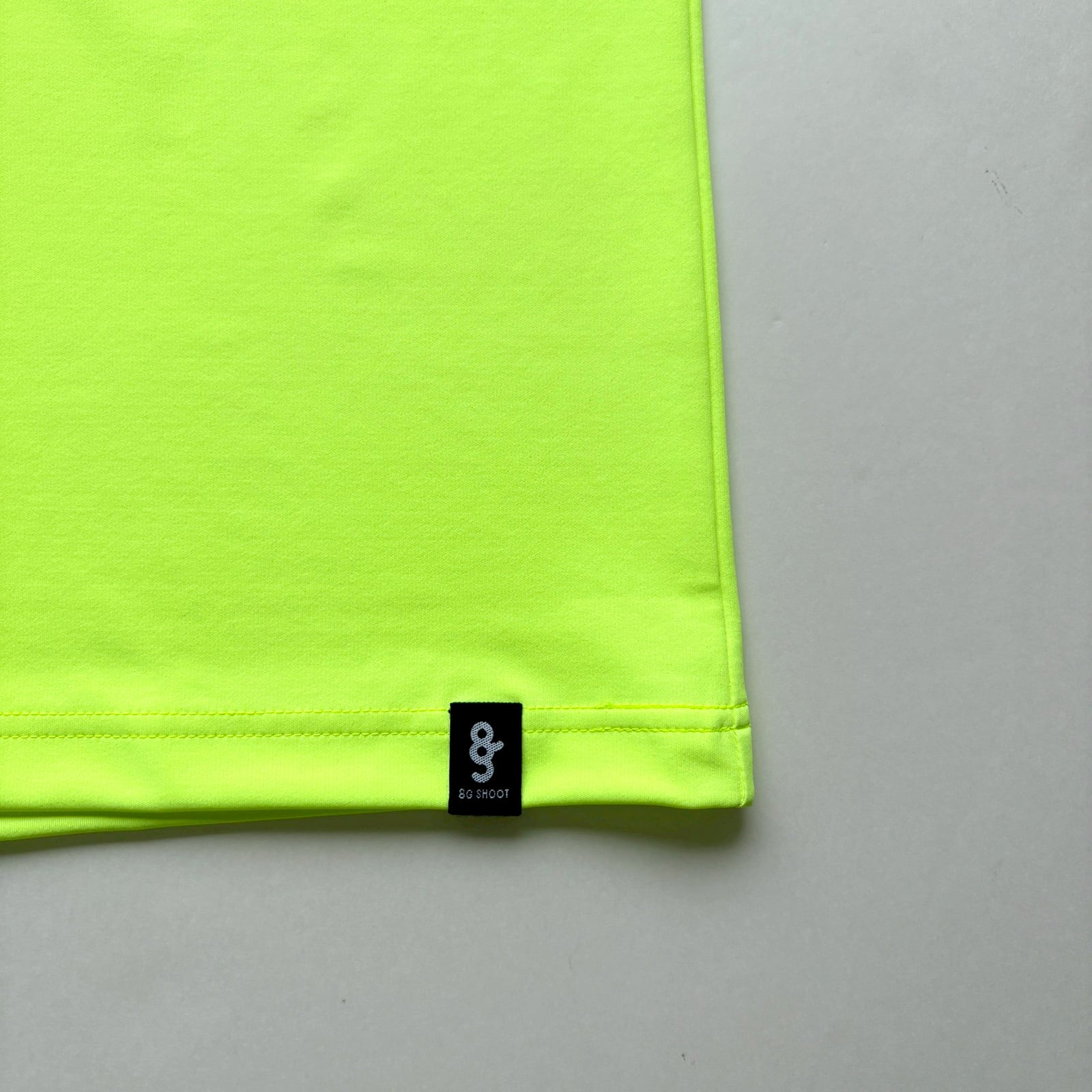 LOGO PRINT MOCK NECK SHIRT - NEON YELLOW / BLACK - | 8G SHOOT WEBSTORE