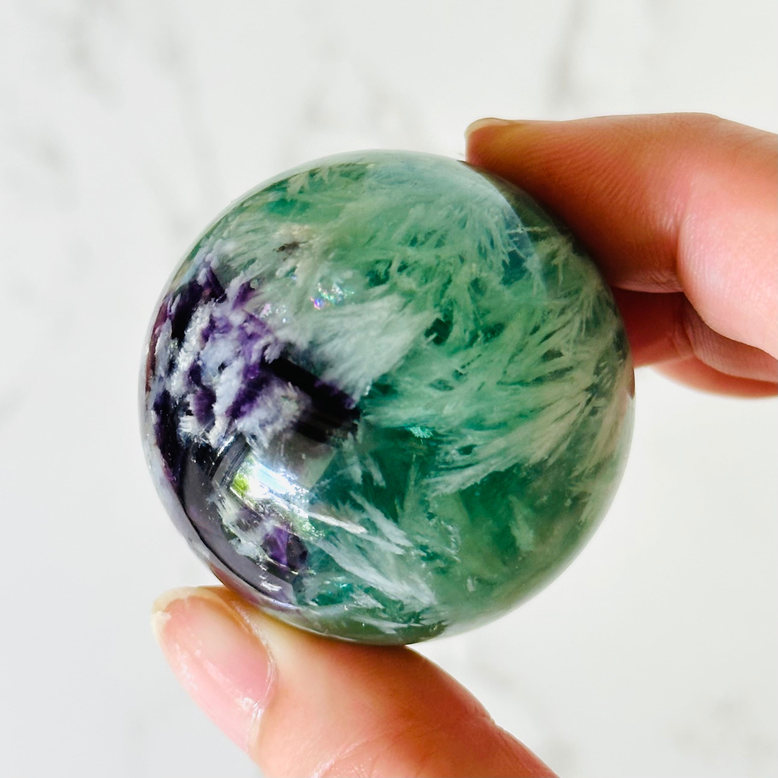 フローライト スフィア エンジェルフェザーフローライト ポイント