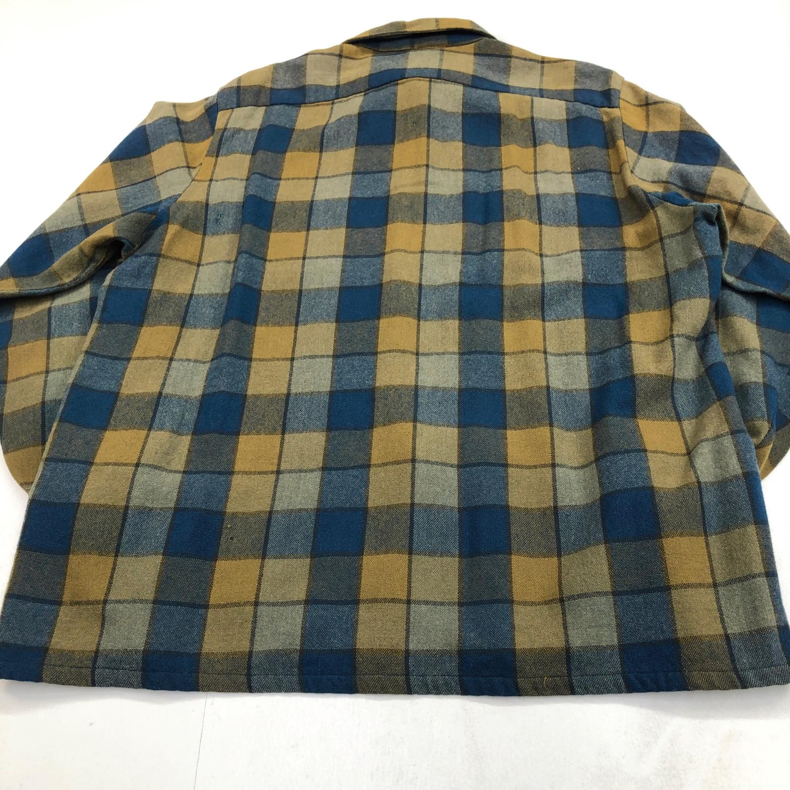 McGREGOR マクレガー 60- 70年代 チェック ウールシャツ XL 表記 タグ