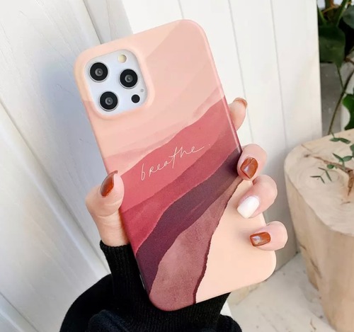 【iphone11ProMAX】ニュアンスカラー ピンクグラデーション スマホ ケース カバー iphone アイフォンケース