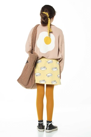 piupiuchick / Butter printed short skirt