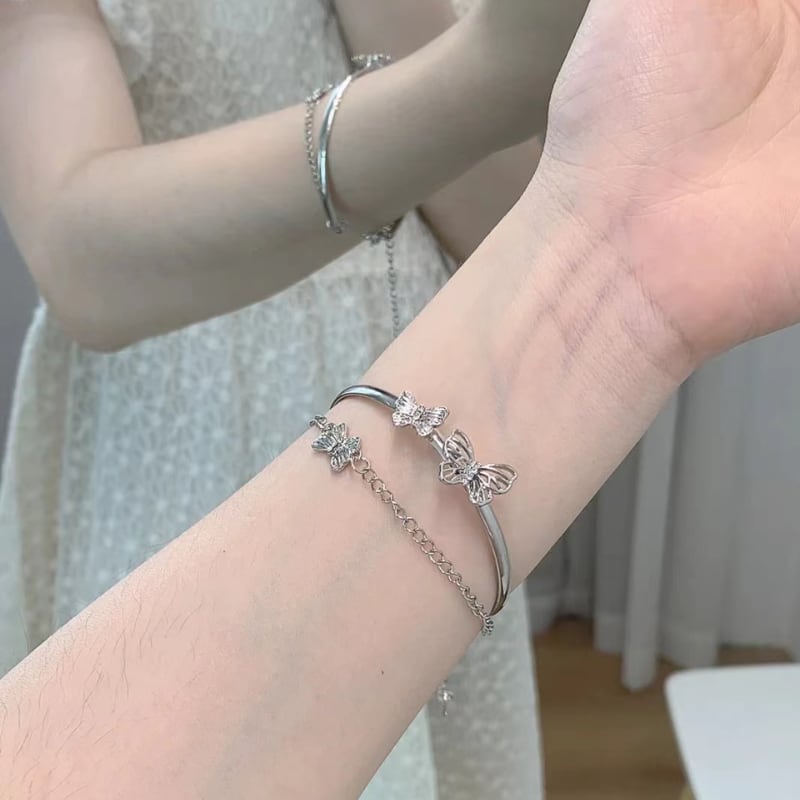 即納】 ♡インスタ人気♡メンズ ストリート バングル ブレスレット シルバー アクセ