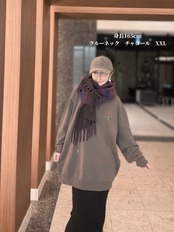 男女兼用 クルーネックプルオーバー LEONoriginal チャコール S〜XXL