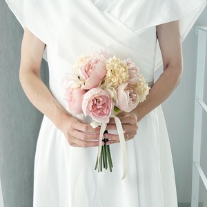 3日以内発送＊韓国ブーケ　アーティシャルフラワーブーケ　B307 結婚式　前撮り　リゾート婚　造花ブーケ　和装　