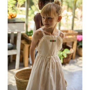 ＜COZMO＞Baby&Kids Dress Dalina コットンリネン エプロンドレス