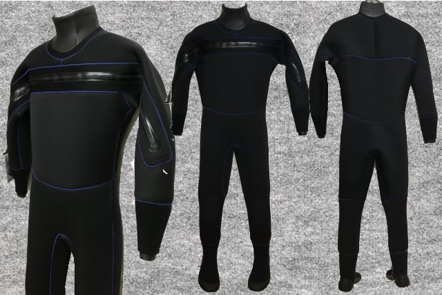 ドライスーツブーツ一体型ブラックジャージ5X4mm wsm4000(フル ドライスーツブーツ一体型ブラックジャージ5X4mm wsm4000(フル