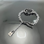 OPEN HORSESHOE [LARGE] CHAIN BRACELET / オープンホースシューラージブレスレット