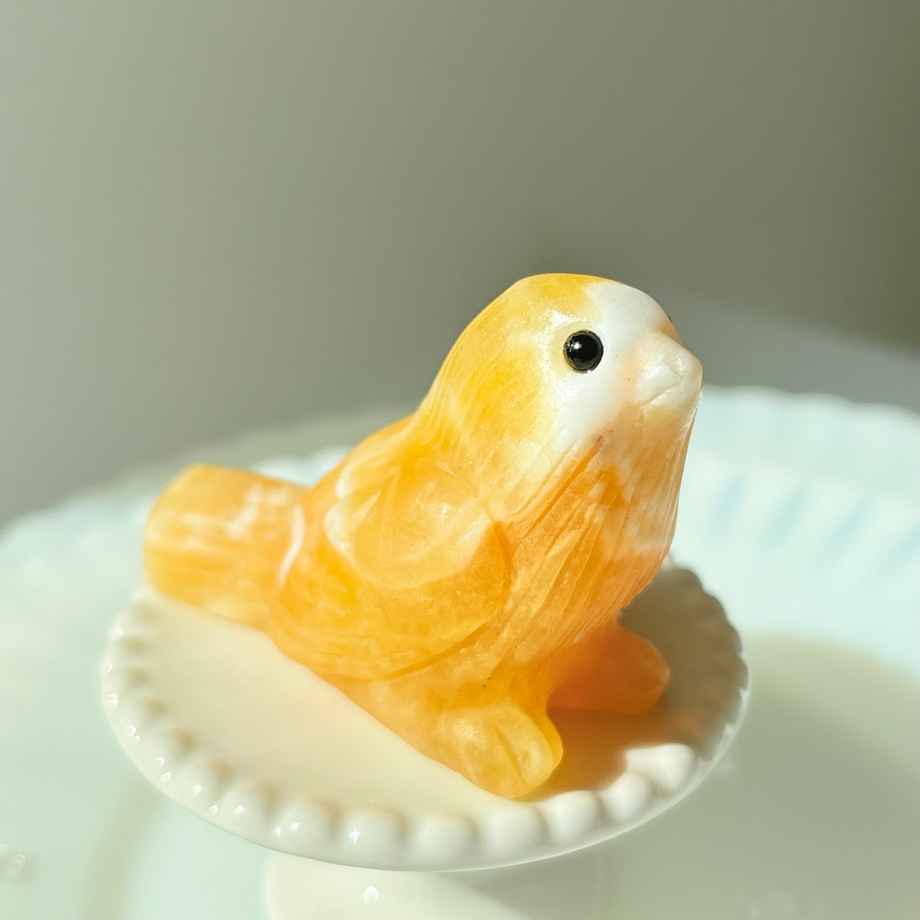 ピンクオパール いちご カービング 天然石 オパール 彫刻