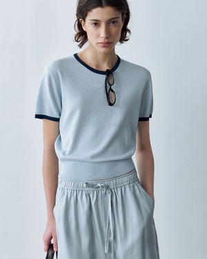 Ringer Cropped Knit