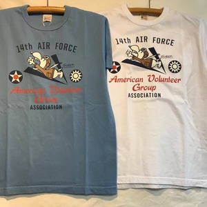 バズリクソン BR78683 「American Volunteer Group」スヌーピー 半袖Tシャツ 東洋エンタープライズ