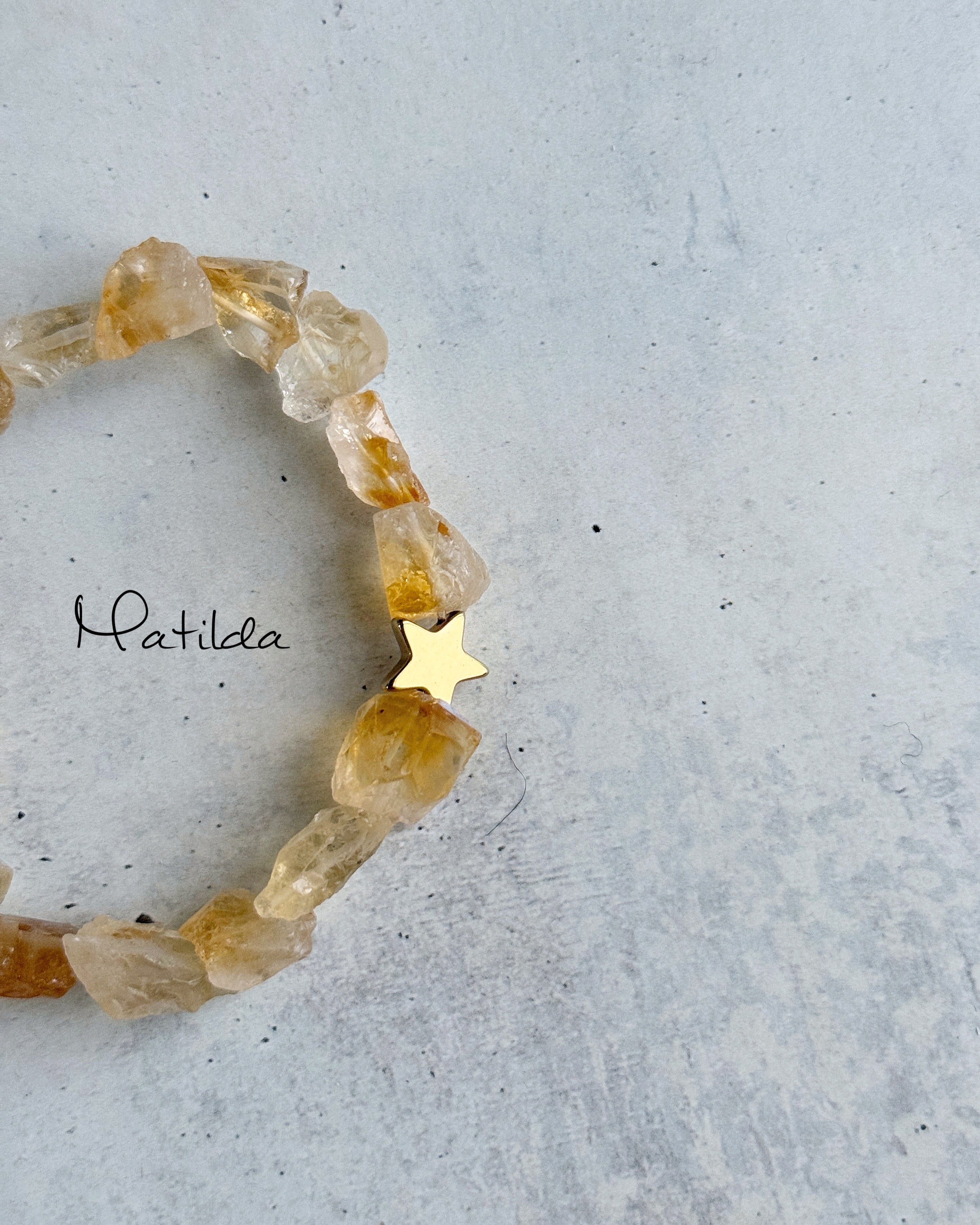 rough rock bracelet(シトリン)