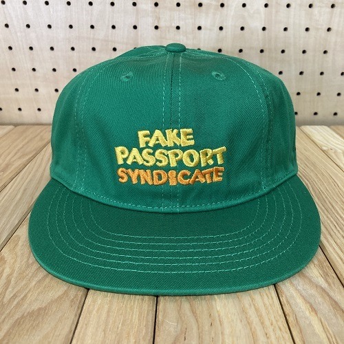 TACOMA FUJI  RECORDS　FAKE PASSPORT SYNDICATE CAP　タコマフジレコード　 キャップ　GREEN