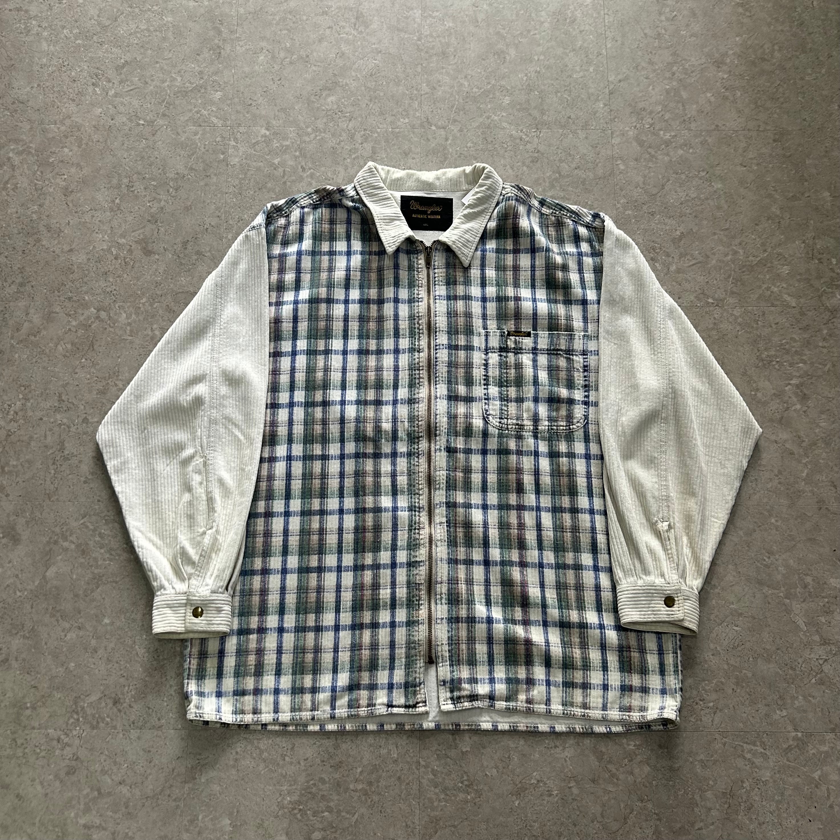 90s〜 Wrangler Zip Up Corduroy Shirt【仙台店】