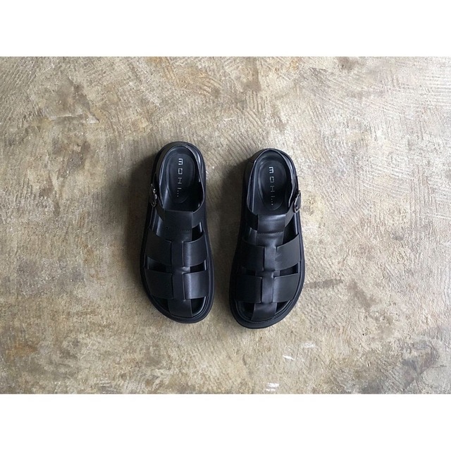 MOHI(モヒ) Pasted Leather Platform Gurkha Sandals