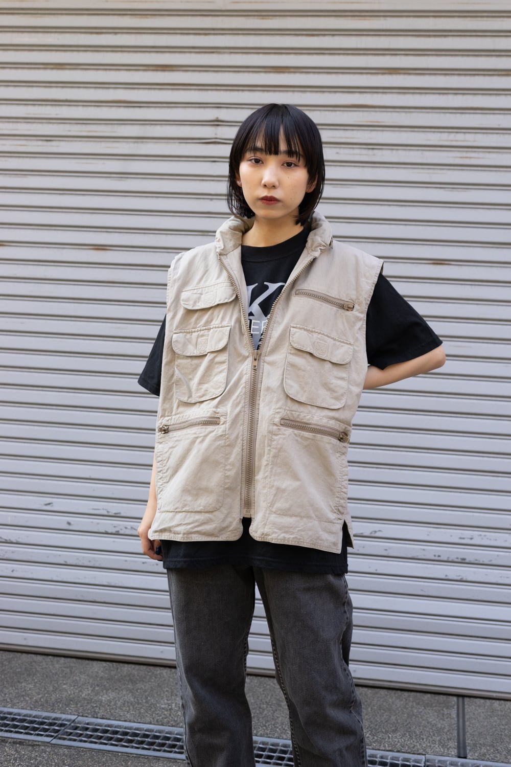 80's banana republic safari vest メンズ L | PAY ID