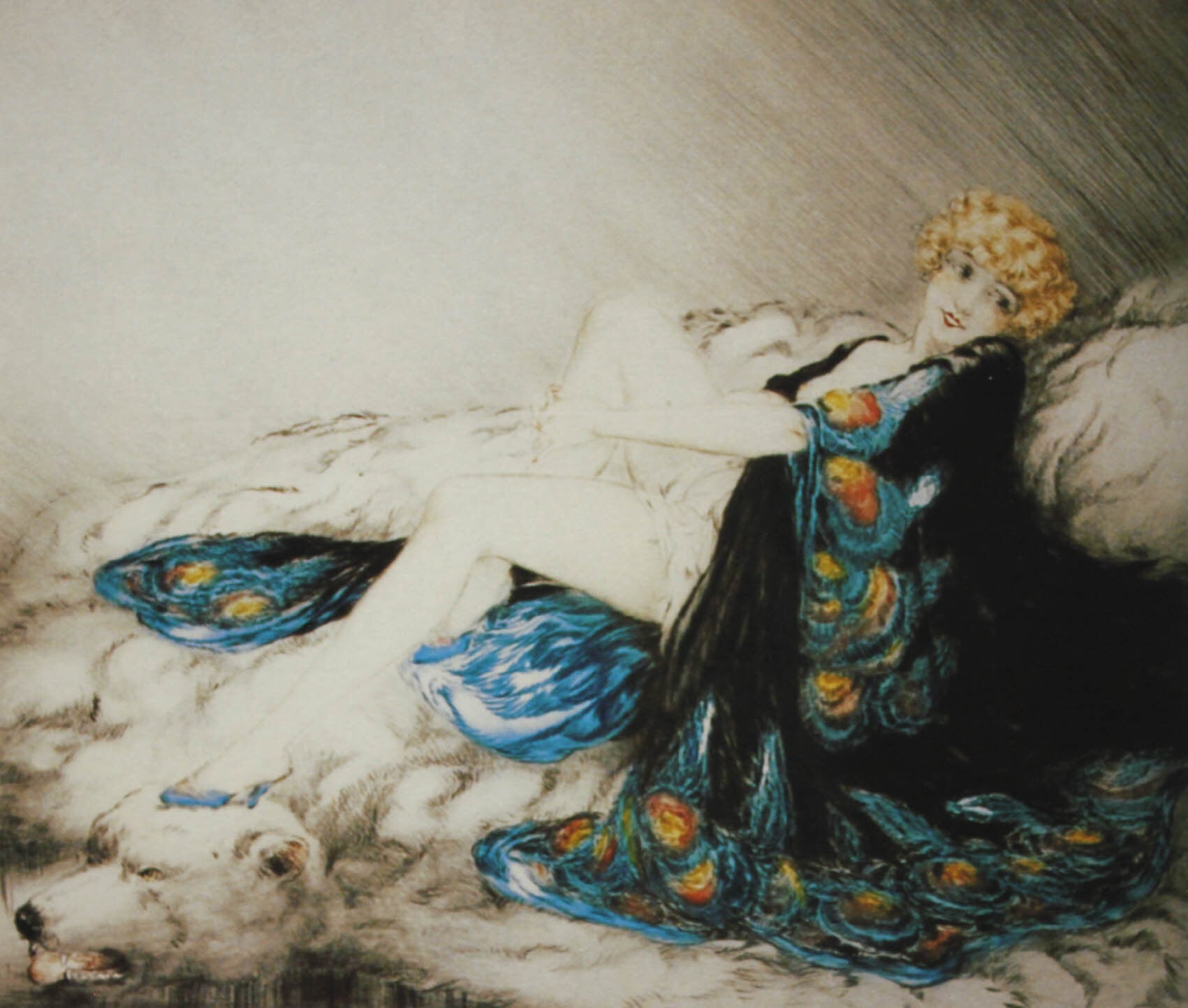 ルイ イカール「シルクローブ」作品証明書 展示用フック 限定375部エディション付複製画ジークレ