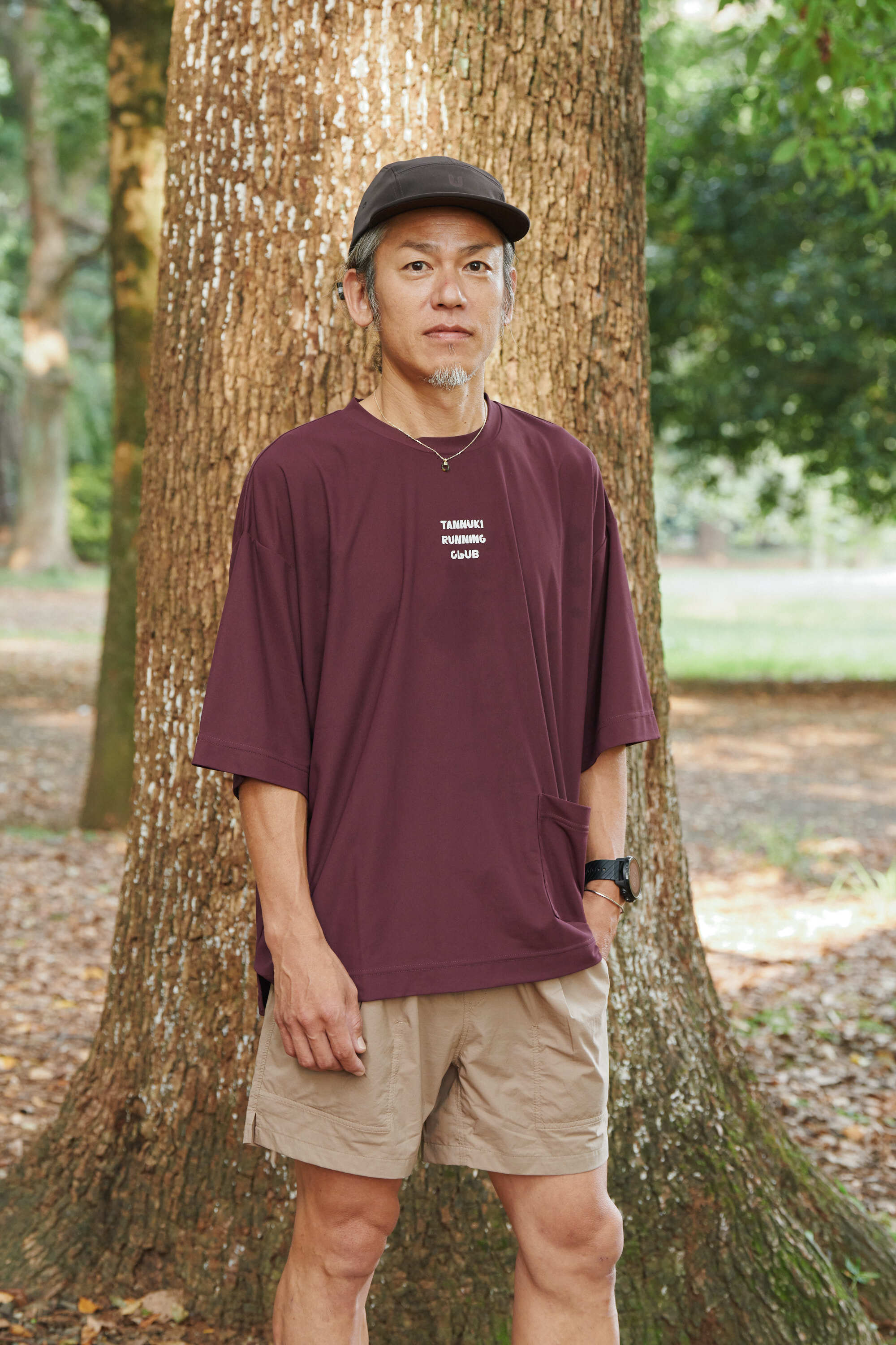 Micro Pique BigT : Color Brown | TANNUKI Running Wear Shop