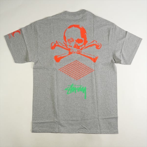 Size【L】 STUSSY ステューシー ×NEXUS 7 Grey/Red パネルTシャツ 灰