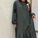 3色/ハーフボタンフリルロングワンピ ・12642