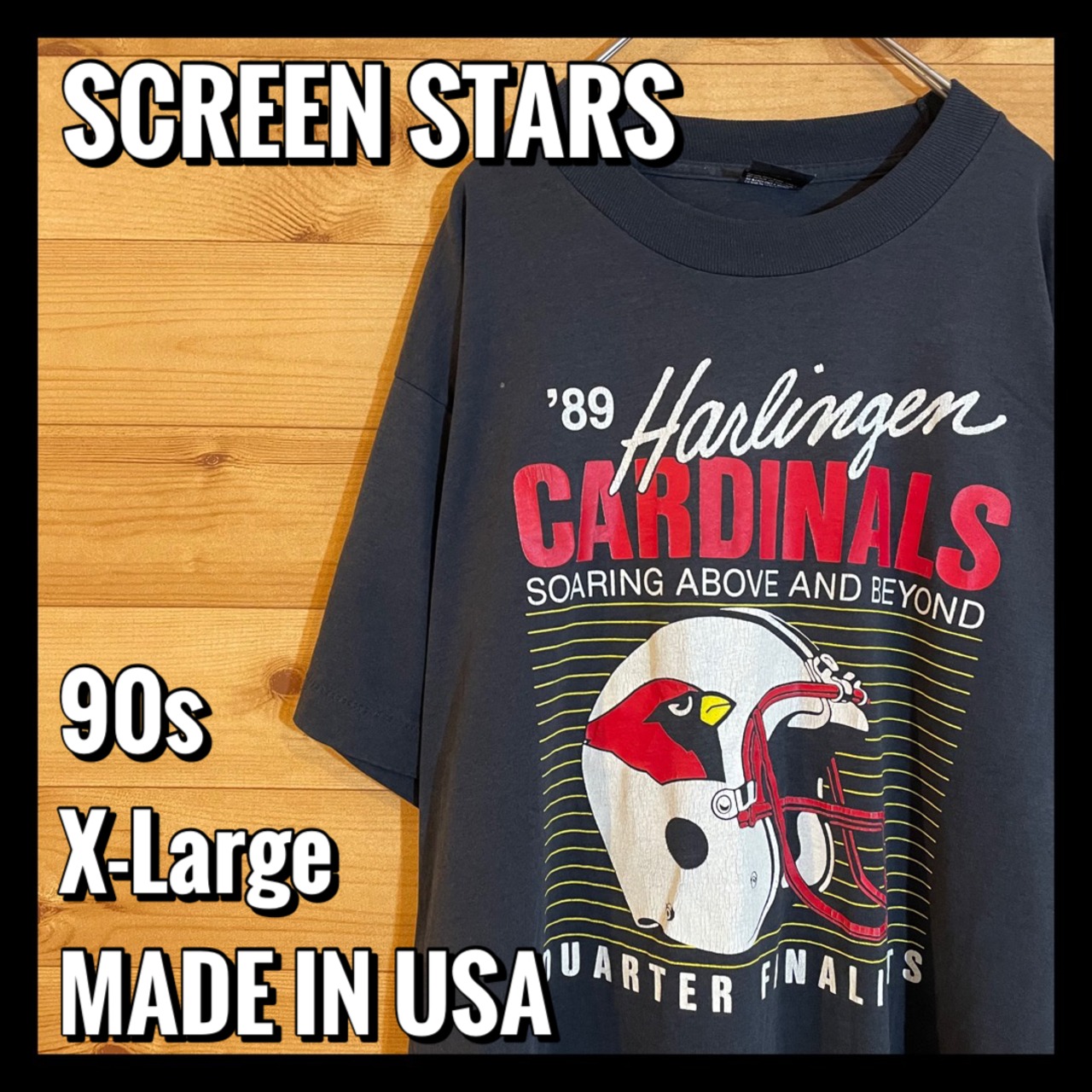 【SCREEN STARS】80s USA製 NFL アリゾナ カージナルス Tシャツ CARDINALS アメリカ古着