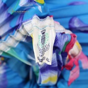 フラダンス 衣装 ワンピース ドレス ブルー系 フラ ダンス 水色 花柄 ハワイアン プリーツ 紫 緑 白 軽い ハワイ製 アロハ 鮮やか 華やか 明るい ロング タヒチアン ピンク系 パープル系 グリーン系 イエロー系