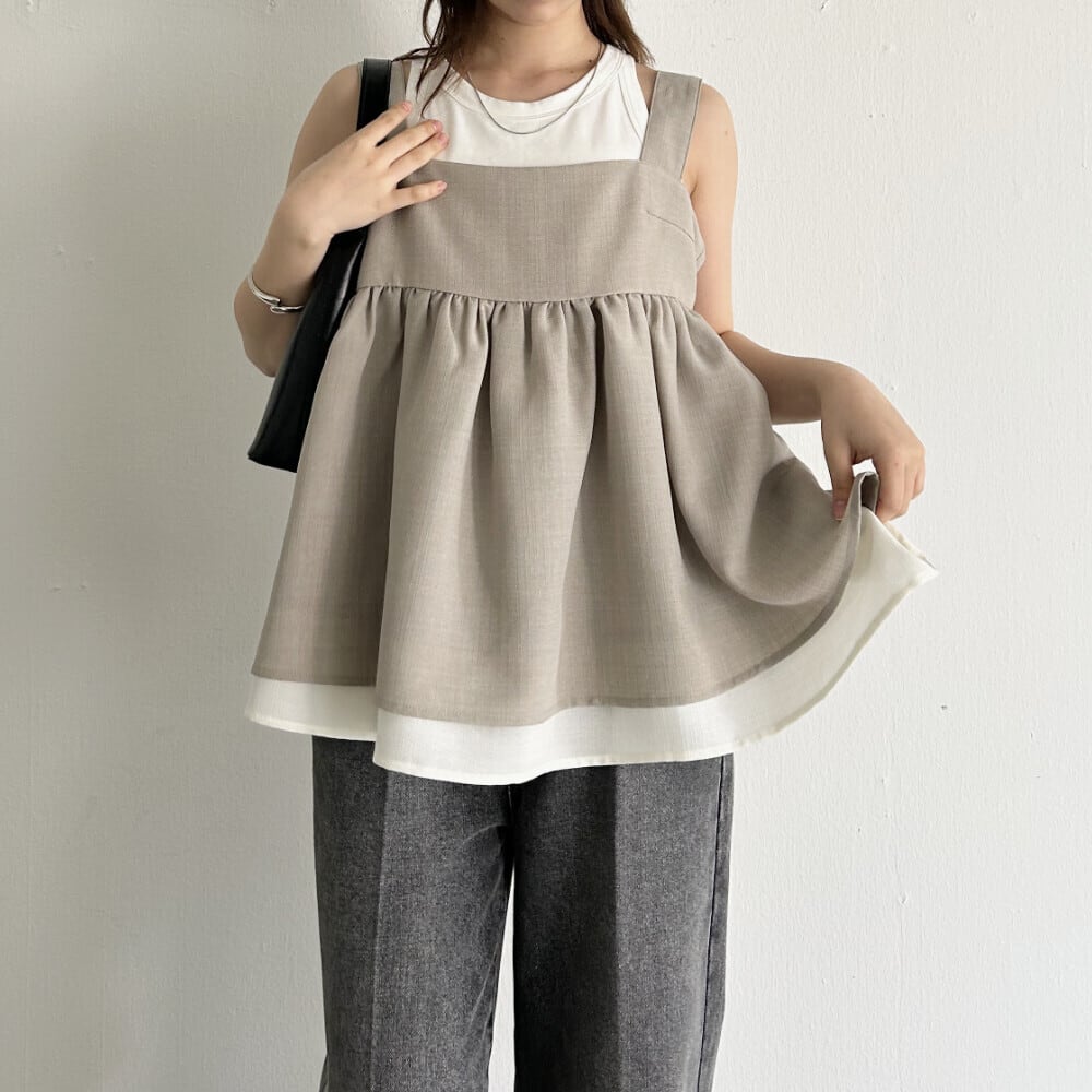Summer tweed bicolor cami