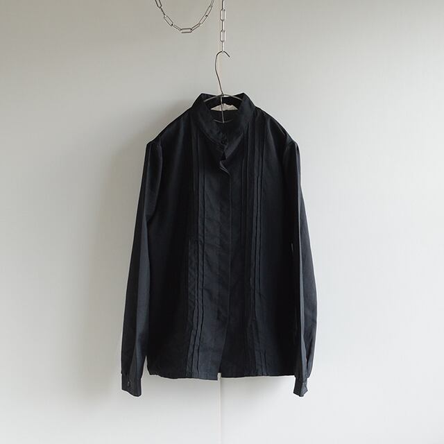 ヨーロッパ古着 70s 80s スタンドカラー パフスリーブ