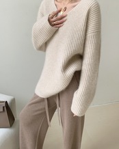 High waist wide leg long Pants T20045