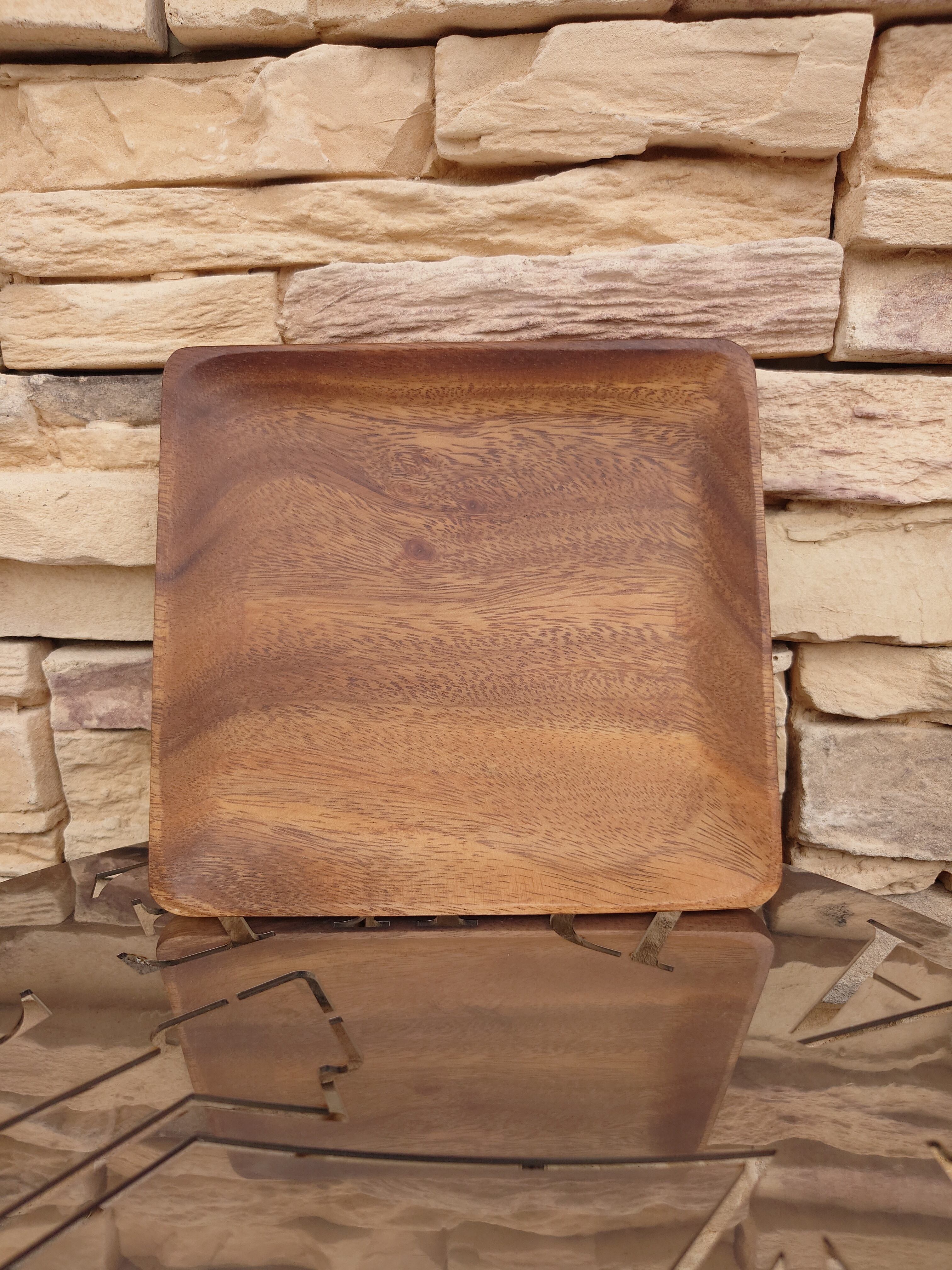 【WRAPSラップス】アカシアウッド スクエアプレート SS-014M