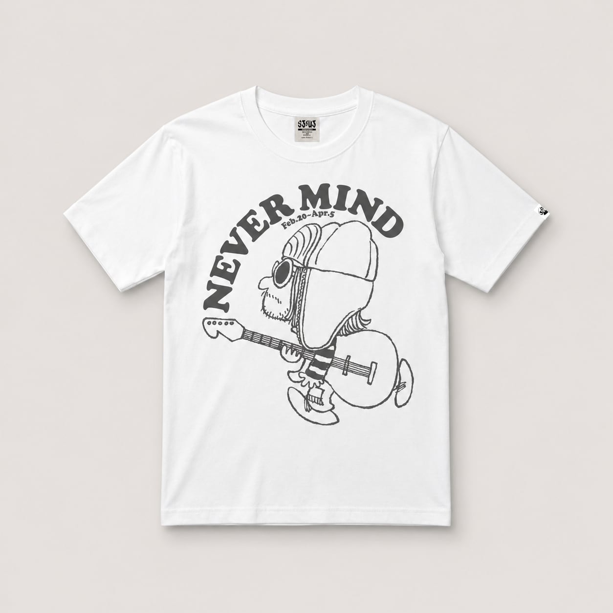 バンドT 白Tシャツ NEVERMIND Edition04【sKetChboOok3】 | sKetChboOok3