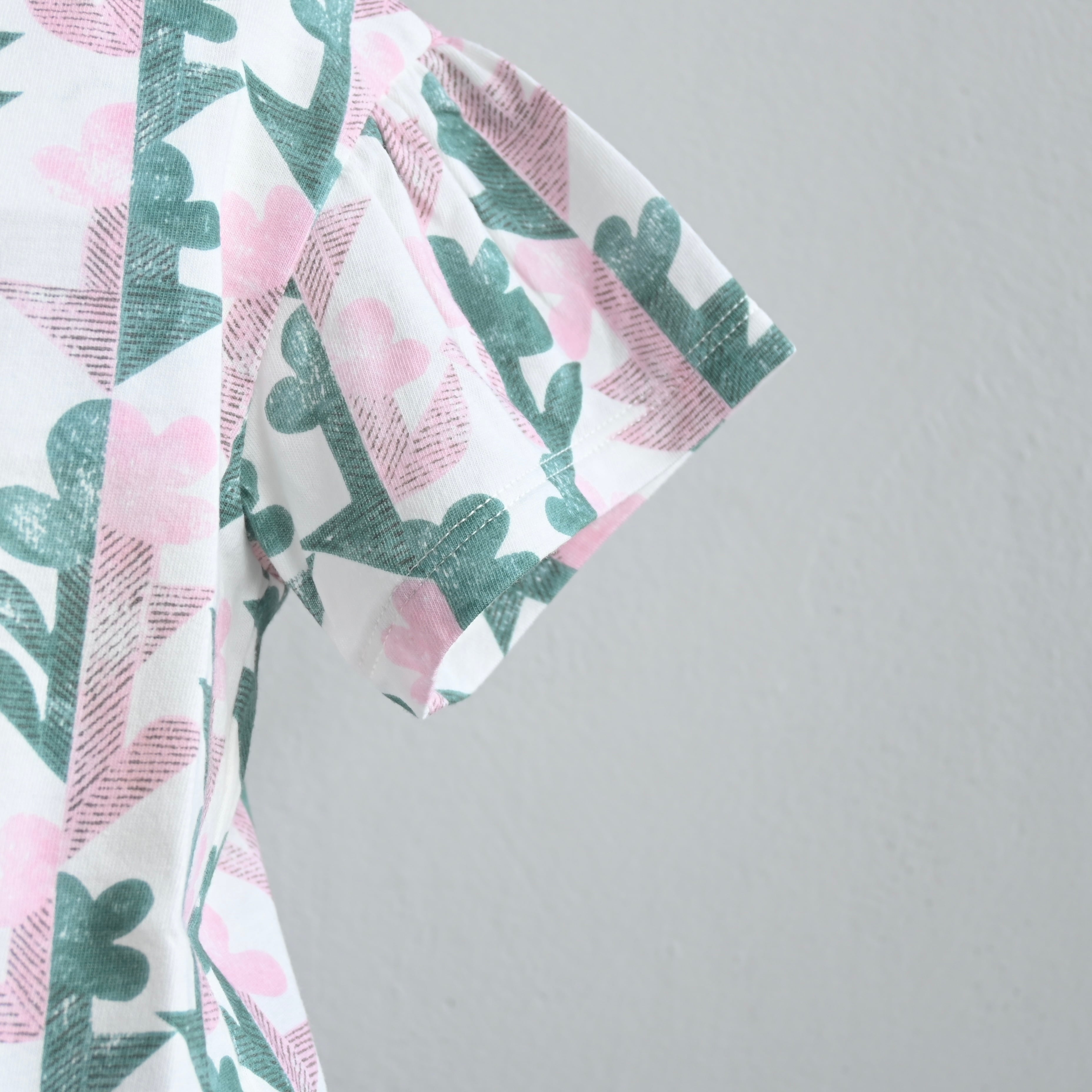 mina perhonen 2024SS》twin flower 半袖カットソー / white / 140