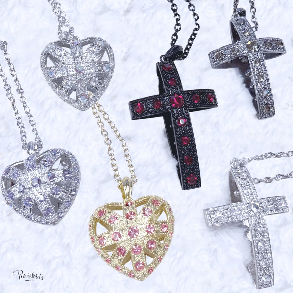 アクセサリー ネックレス ブレスレット リング チャーム まとめ売り レシピNo.KR0824 フラワーチャームのモノトーンアクセサリー5種 – 貴和