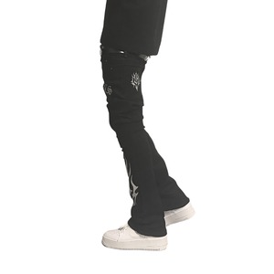 ELDOLADO BRAND ICON flare silver pants【ES028】