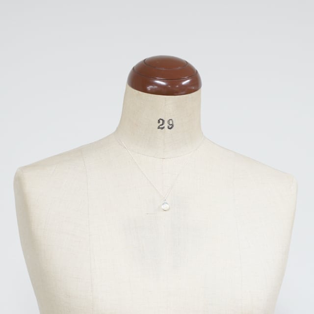 しずくガラスネックレスシルバーdrglcl1 | 銀工房wanling online shop